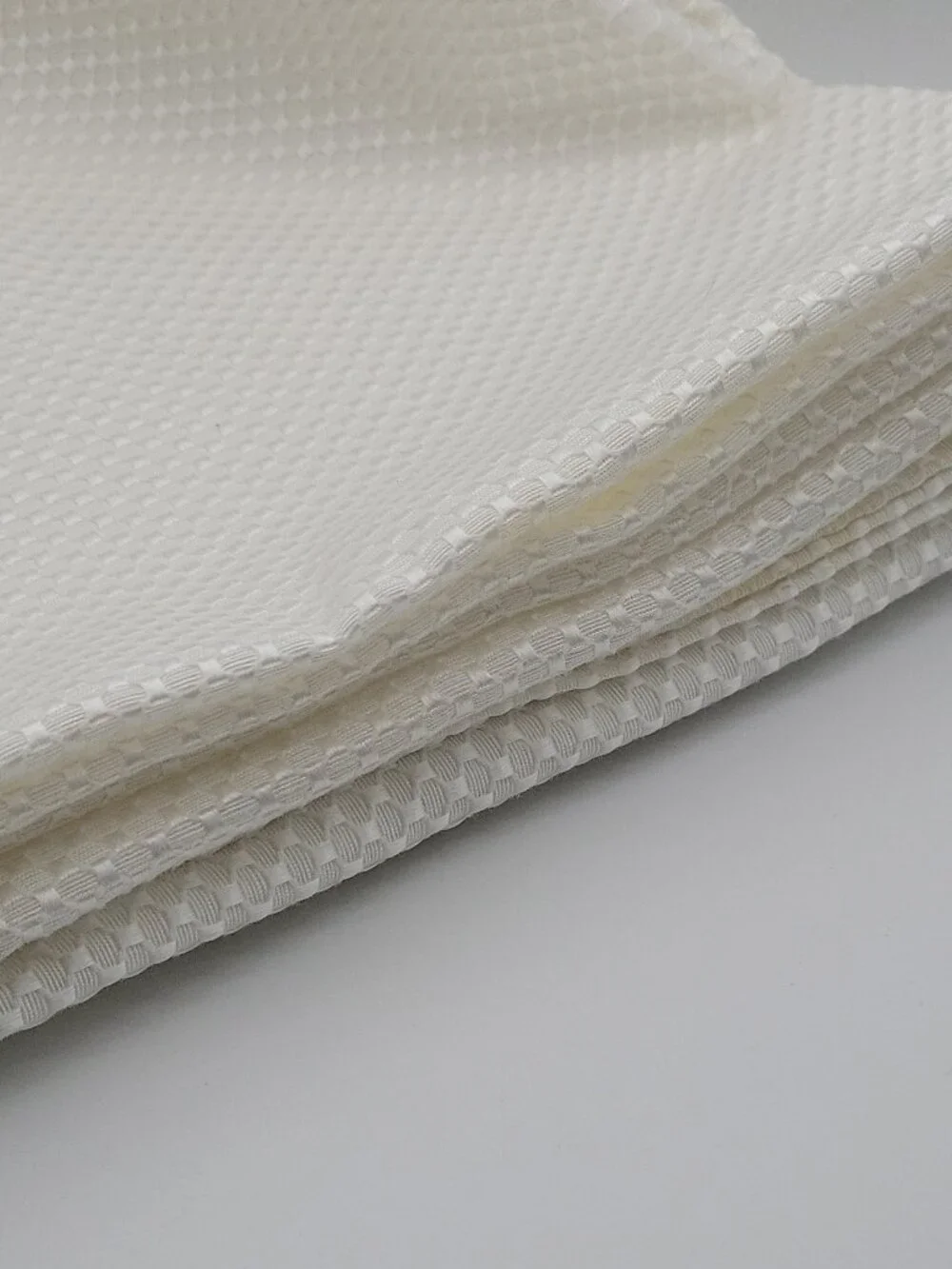 Waterford White Woven Geometric Square Napkins 5-ct Cotton/Polyester Sq. 20x20